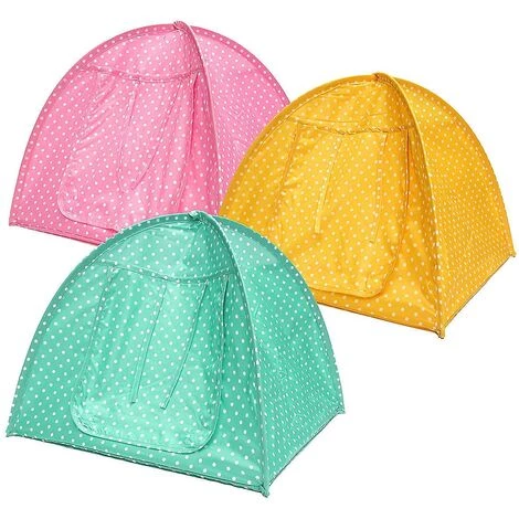 HANBING Tente Pour Animaux De Compagnie Tente Pour Animaux De Compagnie Pliable (point Rose) 2 HANBING Tente Pour Animaux De Compagnie Tente Pour Animaux De Compagnie Pliable (point Rose) – Image 2