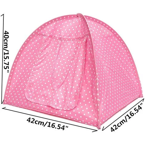 HANBING Tente Pour Animaux De Compagnie Tente Pour Animaux De Compagnie Pliable (point Rose) 5 HANBING Tente Pour Animaux De Compagnie Tente Pour Animaux De Compagnie Pliable (point Rose) – Image 5