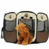 HANBING Octogone Pliable Pour Tente Pour Animaux De Compagnie (marron)