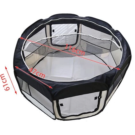 SiFree®Parc Pour Chien Chat Pliable,Pet House Tent Pliable ,Pet Chiot Chien Noir 5 SiFree®Parc Pour Chien Chat Pliable,Pet House Tent Pliable ,Pet Chiot Chien Noir – Image 5