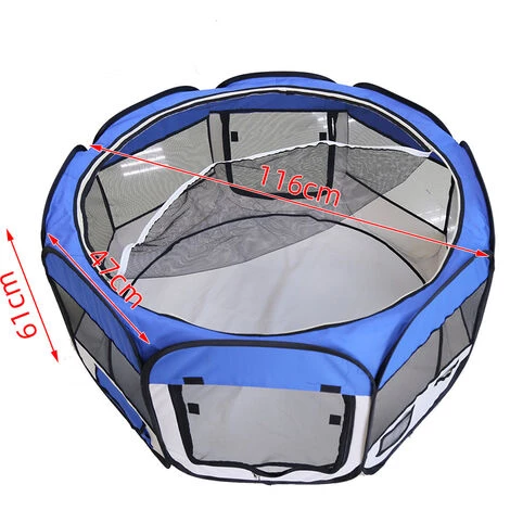 SiFree®Parc Pour Chien Chat Pliable,Pet House Tent Pliable ,Pet Chiot Chien Bleu 5 SiFree®Parc Pour Chien Chat Pliable,Pet House Tent Pliable ,Pet Chiot Chien Bleu – Image 5