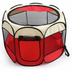 ECHOO Parc Pour Chien Pour Animaux De Compagnie - Tente Pliante Pour Animaux De Compagnie Tissu Oxford Portable Étanche Résistant Aux Rayures Octogonal Couverture D'ombre Amovible Petits Chiots/Chats,Riz Rouge 7 ECHOO Parc Pour Chien Pour Animaux De Compagnie - Tente Pliante Pour Animaux De Compagnie Tissu Oxford Portable Étanche Résistant Aux Rayures Octogonal Couverture D'ombre Amovible Petits Chiots/Chats,Riz Rouge -Niche, chenil, enclos et parc pour chien Soldes 2022 55535835 3