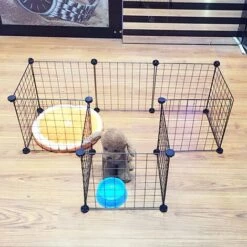 AXHUP Parc Pour Chien 12PCS Enclos Pets DIY - 35*35cm -Niche, chenil, enclos et parc pour chien Soldes 2022 55577089 3