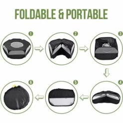 Fei Yu Parc Pour Petit Animal Avec Couverture, Cage Pliable, Portable, Imperméable Et Respirante, Pour Lapin, écureuil, Chaton, Chiot, Chinchilla Et Hérisson (Noir) -Niche, chenil, enclos et parc pour chien Soldes 2022 55599951 3