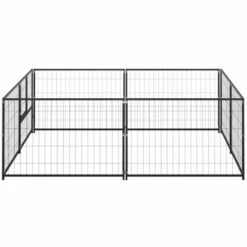 INLIFE Chenil Noir 4 M² Acier