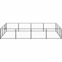 INLIFE Chenil Noir 12 M² Acier