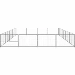 INLIFE Chenil Argenté 36 M² Acier 7 INLIFE Chenil Argenté 36 M² Acier -Niche, chenil, enclos et parc pour chien Soldes 2022 55642628 3