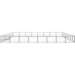 INLIFE Chenil Noir 64 M² Acier -Niche, chenil, enclos et parc pour chien Soldes 2022 55643098 3