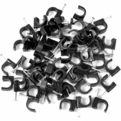 CATHERINE 400 Pièces Clips De Câble Colliers De Serrage Câble 6mm 7mm 8mm 10mm Accroche Cable Mur Attaches Câbles Pour Organiseur Electrique Fil/Câble Noir -Niche, chenil, enclos et parc pour chien Soldes 2022 55654469 4