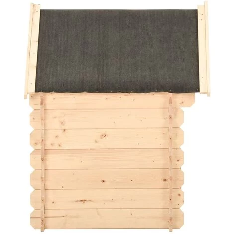 VidaXL Niche Pour Chien 80x80x100 Cm Bois De Pin Massif - Brun 3 VidaXL Niche Pour Chien 80x80x100 Cm Bois De Pin Massif - Brun – Image 3