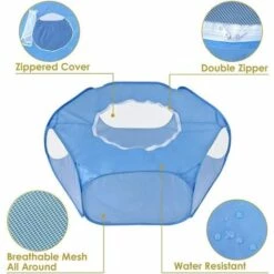 LTS FAFA Parc Pour Petits Animaux, Ten Te Cage Pour Animaux Compagnie, Parc à Animaux Pliable, Parc Petits Animaux, Avec Couvercle Supérieur Anti évasion, Pour Chaton Lapins Lapin Hamster Chinchillas (Bleu) 8 LTS FAFA Parc Pour Petits Animaux, Ten Te Cage Pour Animaux Compagnie, Parc à Animaux Pliable, Parc Petits Animaux, Avec Couvercle Supérieur Anti évasion, Pour Chaton Lapins Lapin Hamster Chinchillas (Bleu) -Niche, chenil, enclos et parc pour chien Soldes 2022 56405933 4