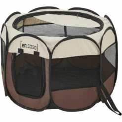 Parc Pliable Telford Pour Animaux De Compagnie 58 X 91 X 91 Cm [en.casa] -Niche, chenil, enclos et parc pour chien Soldes 2022 57091097 4