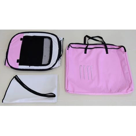 OOBEST Pet House Tent Pliable Très Grand Espace Tente Lit Parc Pour Pet Chiot Chiens Chats Étanche Centre D'exercice Chenil Rose 2 OOBEST Pet House Tent Pliable Très Grand Espace Tente Lit Parc Pour Pet Chiot Chiens Chats Étanche Centre D'exercice Chenil Rose – Image 2