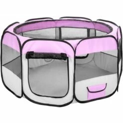 OOBEST Pet House Tent Pliable Très Grand Espace Tente Lit Parc Pour Pet Chiot Chiens Chats Étanche Centre D'exercice Chenil Rose 8 OOBEST Pet House Tent Pliable Très Grand Espace Tente Lit Parc Pour Pet Chiot Chiens Chats Étanche Centre D'exercice Chenil Rose -Niche, chenil, enclos et parc pour chien Soldes 2022 5730063 4