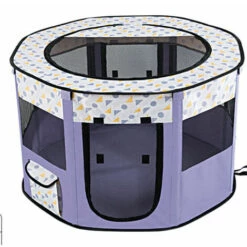 DENUOTOP Enclos Et Parc Pour Chien Style Parc Chien Parc à Chiot Enclos Pour Chiens Chats Lapins Pliable Utiliser à L'intérieur Et à L'extérieur .A