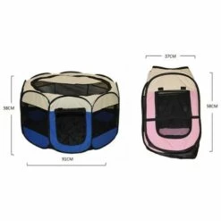 LANGRAY Chien Pet Playpen, Chien Pliable Tente, Résistant à L'eau, Abat-Jour Amovible Pen Kennel Pour Chien, Chat, Chiot (Rouge)-71*71*43cm -Niche, chenil, enclos et parc pour chien Soldes 2022 57729908 5