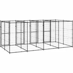 TRUE DEAL Chenil Extérieur Acier 9,68 M² -Niche, chenil, enclos et parc pour chien Soldes 2022 57822111 4