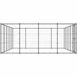 TRUE DEAL Chenil D'extérieur Pour Chiens Acier 24,2 M² 7 TRUE DEAL Chenil D'extérieur Pour Chiens Acier 24,2 M² -Niche, chenil, enclos et parc pour chien Soldes 2022 57822178 3