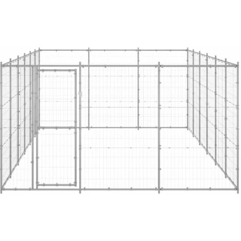 TRUE DEAL Chenil Extérieur Acier Galvanisé 21,78 M² 2 TRUE DEAL Chenil Extérieur Acier Galvanisé 21,78 M² – Image 2