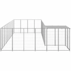 TRUE DEAL Chenil Argenté 19,36 M² Acier 7 TRUE DEAL Chenil Argenté 19,36 M² Acier -Niche, chenil, enclos et parc pour chien Soldes 2022 57822287 3