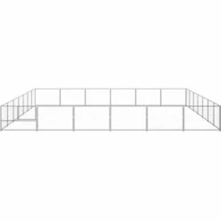 TRUE DEAL Chenil Argenté 42 M² Acier -Niche, chenil, enclos et parc pour chien Soldes 2022 57825921 3