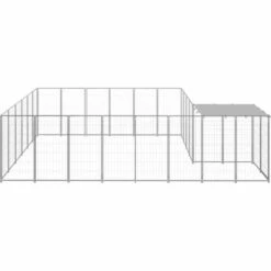 TRUE DEAL Chenil Argenté 12,1 M² Acier -Niche, chenil, enclos et parc pour chien Soldes 2022 57826087 3