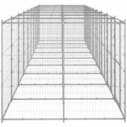 TRUE DEAL Chenil Extérieur Acier Galvanisé 21,78 M² -Niche, chenil, enclos et parc pour chien Soldes 2022 57826201 3