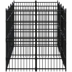 TRUE DEAL Chenil D'extérieur Pour Chiens Acier 7,37 M² -Niche, chenil, enclos et parc pour chien Soldes 2022 57826285 3