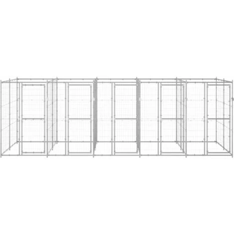 TRUE DEAL Chenil Extérieur Acier Galvanisé 12,1 M² 2 TRUE DEAL Chenil Extérieur Acier Galvanisé 12,1 M² – Image 2