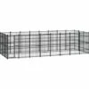 TRUE DEAL Chenil D'extérieur Pour Chiens Acier 22,12 M²