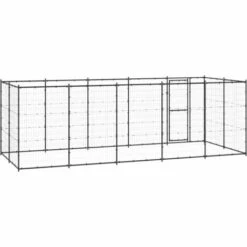 TRUE DEAL Chenil Extérieur Acier 12,1 M² -Niche, chenil, enclos et parc pour chien Soldes 2022 57826556 4