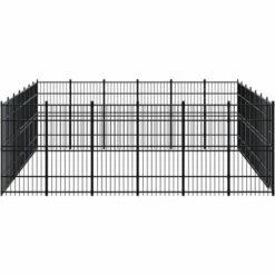 TRUE DEAL Chenil D'extérieur Pour Chiens Acier 38,71 M² 7 TRUE DEAL Chenil D'extérieur Pour Chiens Acier 38,71 M² -Niche, chenil, enclos et parc pour chien Soldes 2022 57826813 3