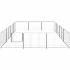 TRUE DEAL Chenil Argenté 24 M² Acier 7 TRUE DEAL Chenil Argenté 24 M² Acier -Niche, chenil, enclos et parc pour chien Soldes 2022 57829134 3