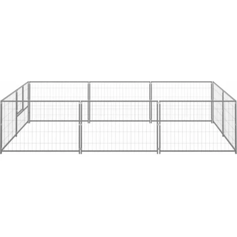 TRUE DEAL Chenil Argenté 6 M² Acier 2 TRUE DEAL Chenil Argenté 6 M² Acier – Image 2