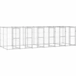 TRUE DEAL Chenil Extérieur Acier Galvanisé 14,52 M²