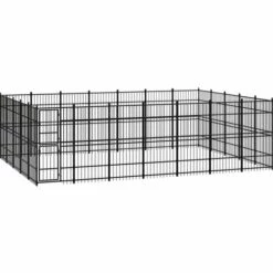 TRUE DEAL Chenil D'extérieur Pour Chiens Acier 32,26 M²