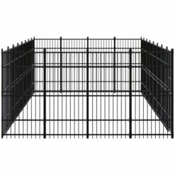 TRUE DEAL Chenil D'extérieur Pour Chiens Acier 29,49 M² -Niche, chenil, enclos et parc pour chien Soldes 2022 57833845 3