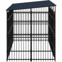 TRUE DEAL Chenil D'extérieur Avec Toit Pour Chiens Acier 7,37 M² -Niche, chenil, enclos et parc pour chien Soldes 2022 57833963 3
