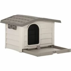 TRUE DEAL Niche Pour Chiens Beige Et Marron 89x75x62 Cm -Niche, chenil, enclos et parc pour chien Soldes 2022 57836828 5