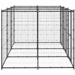 TRUE DEAL Chenil Extérieur Acier 7,26 M² -Niche, chenil, enclos et parc pour chien Soldes 2022 57842551 3