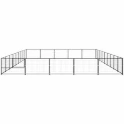TRUE DEAL Chenil Noir 45 M² Acier 7 TRUE DEAL Chenil Noir 45 M² Acier -Niche, chenil, enclos et parc pour chien Soldes 2022 57842715 3