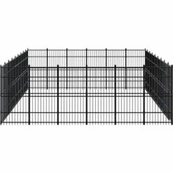 TRUE DEAL Chenil D'extérieur Pour Chiens Acier 49,77 M² -Niche, chenil, enclos et parc pour chien Soldes 2022 57844894 3