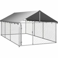 INLIFE Chenil Extérieur Avec Toit Pour Chiens 400x200x150 Cm 8 INLIFE Chenil Extérieur Avec Toit Pour Chiens 400x200x150 Cm -Niche, chenil, enclos et parc pour chien Soldes 2022 58274495 4