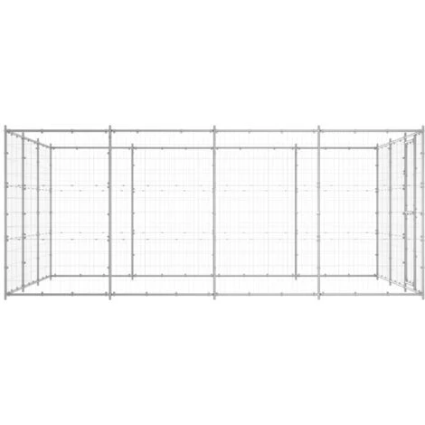 INLIFE Chenil Extérieur Acier Galvanisé 14,52 M² 3 INLIFE Chenil Extérieur Acier Galvanisé 14,52 M² – Image 3