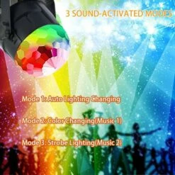 GRID COOL Voiture USB éblouissante Lumière De Blé Petite Boule Magique Lumière De Musique De Voiture En Plein Air LED Cristal Boule Magique Lumière Lumière Rotative Colorée Lumière DJ Modèle USB W -Niche, chenil, enclos et parc pour chien Soldes 2022 58348936 4