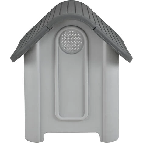 NOVA Case De Chiens Extérieurs Jardin Interne à Platica En PVC Gris / Noir 4 NOVA Case De Chiens Extérieurs Jardin Interne à Platica En PVC Gris / Noir – Image 4
