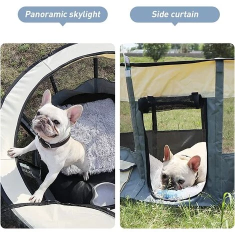 GALOZZOIT Enclos Pliable Parc à Chiots Chien, Chien Pet Playpen Pour Chiens Chats Lapins Et Petits Animaux, Résistant à L'eau Pour L'intérieur Ou L'extérieur (Gris) 4 GALOZZOIT Enclos Pliable Parc à Chiots Chien, Chien Pet Playpen Pour Chiens Chats Lapins Et Petits Animaux, Résistant à L'eau Pour L'intérieur Ou L'extérieur (Gris) – Image 4
