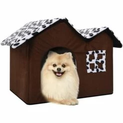 CATHERINE Panier Niche Pour Chien Chat: Maison Cabane Interieur Avec Coussin Chats - Lit Tissu Tipi Pour Petit Chiens & Lapin Intérieur - Doux Confortable Petite Abri Paniers Grotte Fermé Avec Coussins | Repéré