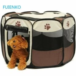 Parc à Chiots Clôture Octogonal Pliable 72x45cm Pour Animaux Chen FUIENKO