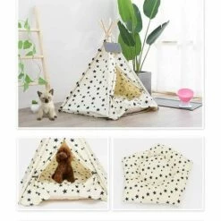 IRISFR Tente Pliable Pour Animaux De Compagnie Avec Coussin Amovible,Lilaris 7 IRISFR Tente Pliable Pour Animaux De Compagnie Avec Coussin Amovible,Lilaris -Niche, chenil, enclos et parc pour chien Soldes 2022 59804039 3